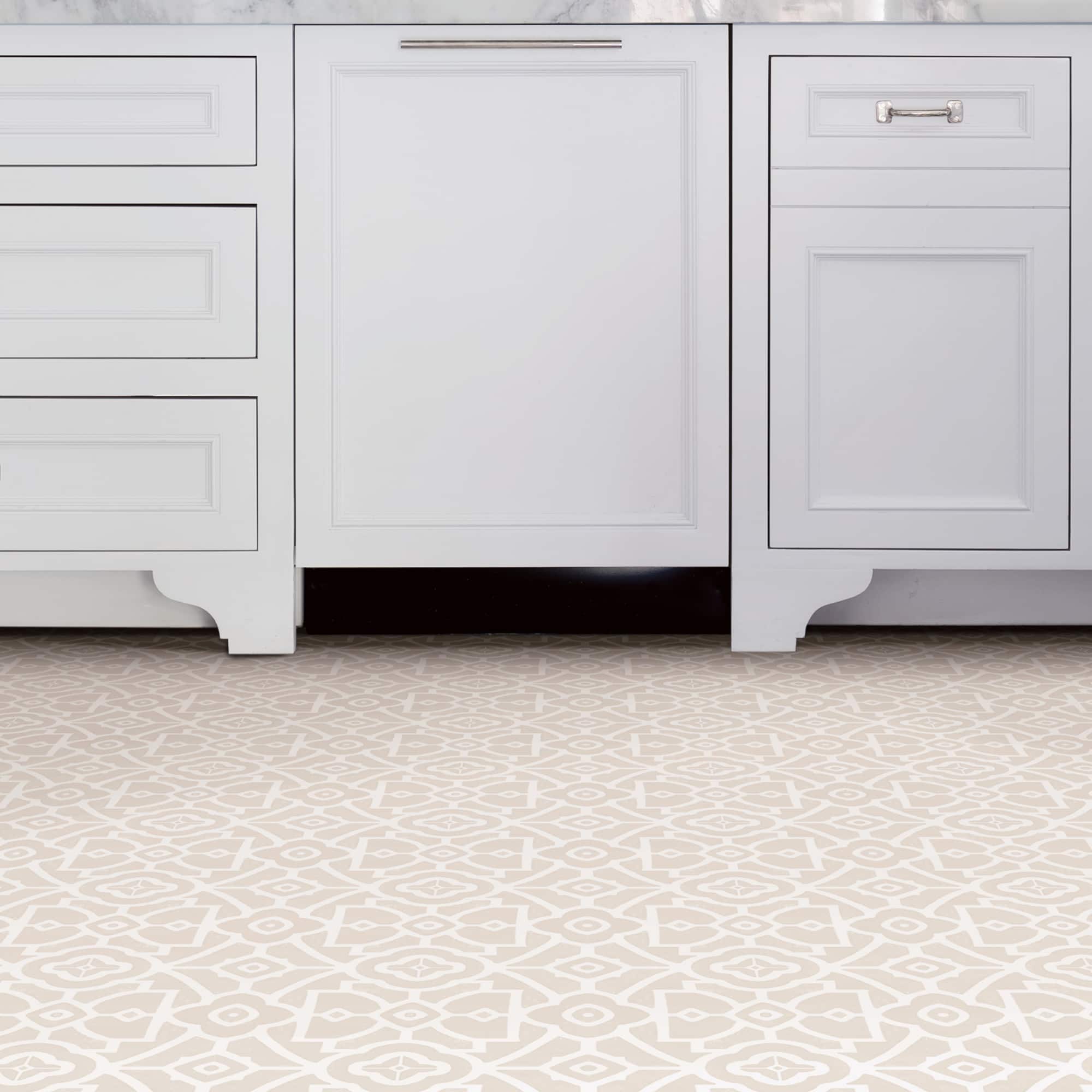 FloorPops Parthenon Peel & Stick Floor Tiles